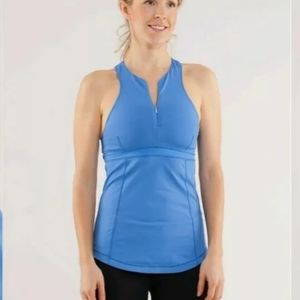 Lululemon Zippy Run Blue Porcelain Tank Top